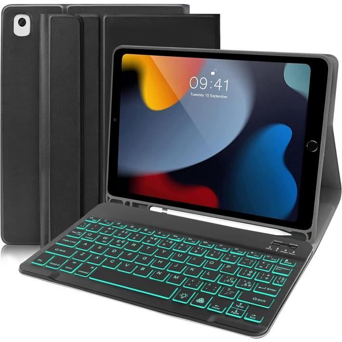 VAGHVEO Coque Pour IPad 9ème Génération 10,2 Pouces 2021/2020/2019, IPad 7ème/8ème Gén Étui Arrière Souple Transparent TPU, Protecteur Housse Smart