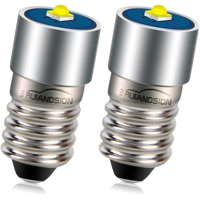 InputMakers Lot de 25 pcs ampoule E10 de 3,8 V 0,3 A et 25 pcs douille