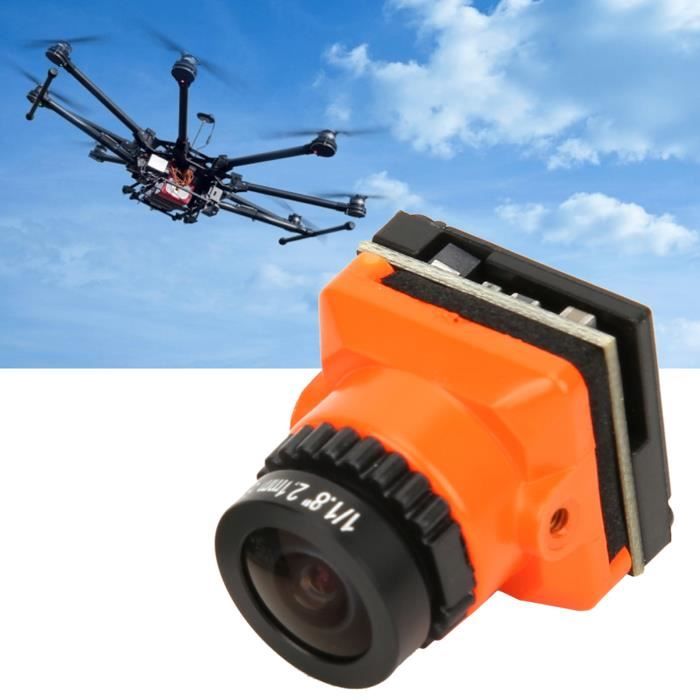 VGEBY caméra drone Caméra FPV Haute Définition 1500TVL 2.1MM Objectif OSD pour FPV Quadcopter Drone Orange