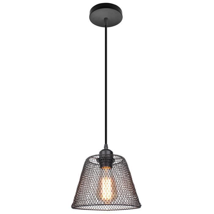 Tealight Suspension Industrielle Vintage 3 Lumières – Plafonnier Métal Réglable Style Rétro Pour Salon, Cuisine, Chambre