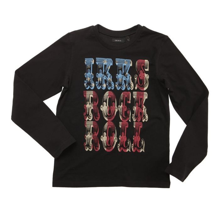 Ikks tee-shirt manches longues BN10045 noir femme | Des marques et vous