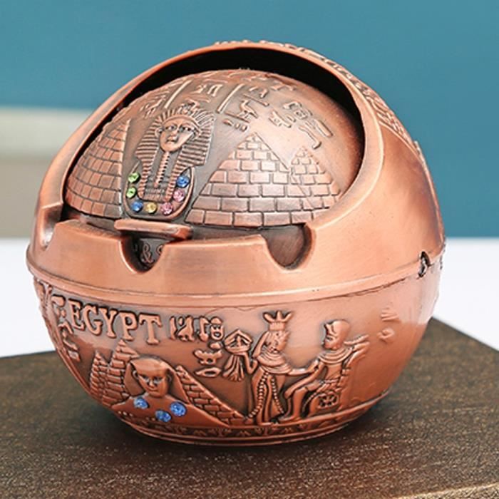 Cendrier Décoratif Rétro Avec Couvercle - Cendrier Coupe-vent