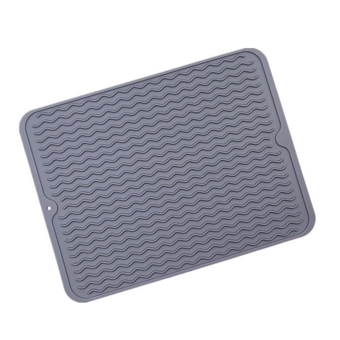40 X 30 Cm Tapis D'égouttage En Silicone, Tapis De Séchage En Silicone Tapis De Sechage En Silicone Tapis Sechage Vaisselle Pour Comptoir De Cuisine 97660803