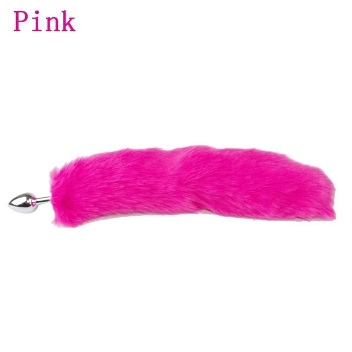 Plug Anal Queue Renard Noir Style Rosebud - Métal, Tailles S, M, L, Gode, Marque Perfect Sex