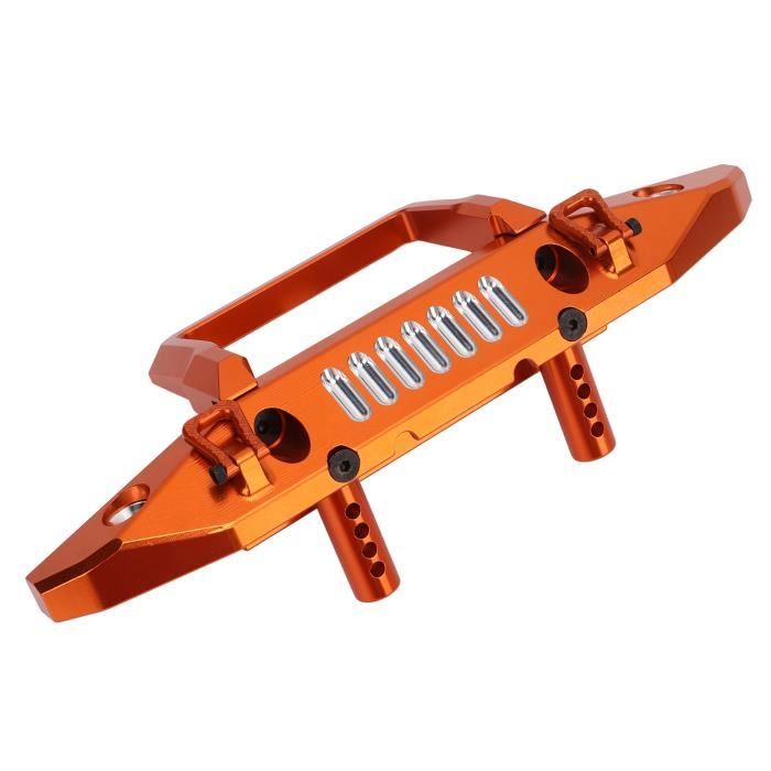 Pare-chocs Avant TRX4 1/10 En Acier Inoxydable – Avec LED Blanches Anti-collision – Pour 82046-4 – Protection Robuste