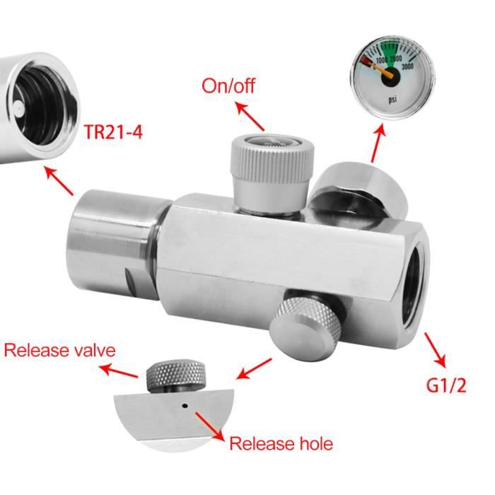 Raccord Pression Carburant AN6/AN8/AN10 Femelle Vers NPT 1/8" - En Alliage Aluminium 6061-T6 - Pression Max 4000 Psi