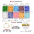 Kit de Fil de Cuivre Perles Artisanales Bricolage Bague Fournitures de Fabrication de Bijoux Colliers Bracelets -LON-1