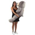 Banabear gris 130cm, Nounours géant, Ourson immense idéal pour cadeaux et anniversaires-1