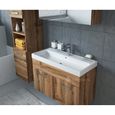 Meuble de salle de bain Paso 80x40 cm - Wotan - Ensemble salle de bain + meuble miroir + meuble colonne-1
