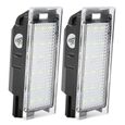 Lampe de plaque d'immatriculation à LED pour Twingo/Clio/Megane/Lagane - Mxzzand - noir - 2Pcs - ABS-1