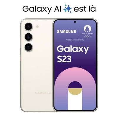 Samsung Galaxy S23 SCG19 ホワイト Smartphone SAMSUNG Galaxy S23 Blanc 256Go 5G Reconditionné | Boulanger