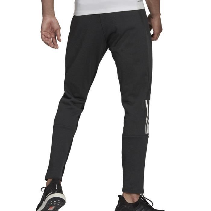 Jogging Homme Adidas Noir Taille elastique Poches laterales Polyester recycle Black Cdiscount Pret a Porter
