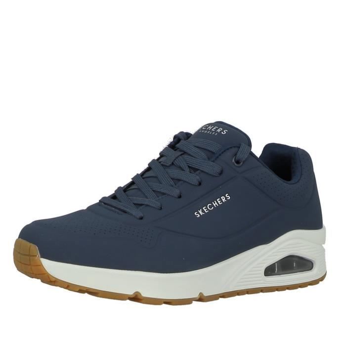 Skechers memory foam homme bleu outlet
