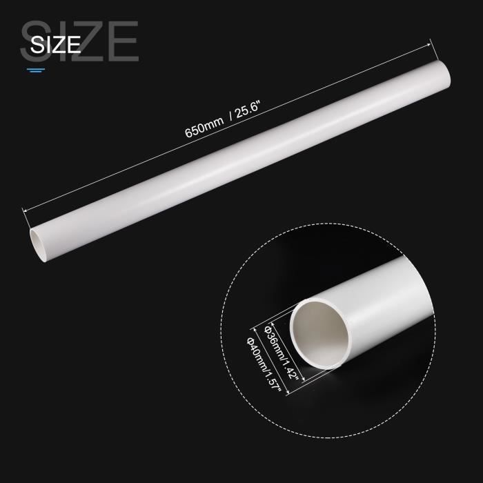 Tube Aluminium 6063 Ø Ext. 8 Mm Ø Int. 6 Mm – Longueur 25 Cm – 2 Pièces – Sans Soudure – Bricolage & Structure