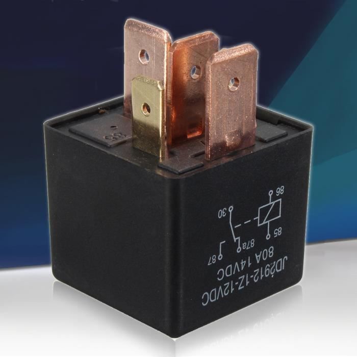 Relais Automobile SPDT 12V 80A - 5 Broches - Pour Circuits électriques Voiture - Neuf