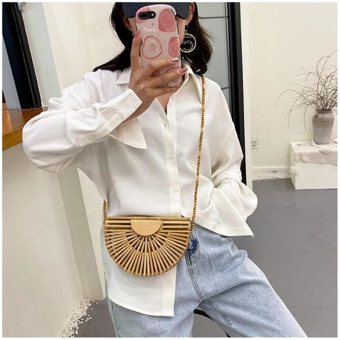 Sac en 2025 bambou demi lune