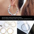 Kit de Fil de Cuivre Perles Artisanales Bricolage Bague Fournitures de Fabrication de Bijoux Colliers Bracelets -LON-2