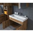 Meuble de salle de bain Paso 80x40 cm - Wotan - Ensemble salle de bain + meuble miroir + meuble colonne-2