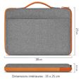 Sacoche de Protection et Transport (S-Gris-Orange) pour ordinateur Portable Asus Chromebook 11.6"-2