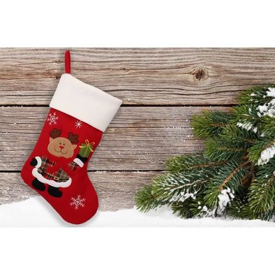 Chaussette De Noël Décorative En Forme De Chat - Pour Suspendre Au Sapin Ou Comme Petite Pochette Cadeau