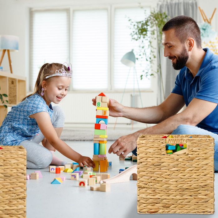 INough Paniers Cadeaux De Noël Vides Pour Femmes, Paniers De Rangement Pour Enfants, Bacs à Jouets En Tissu, Panier De Rangement Pliable Pour Jouets, Décoration De Noël Pour Bébé/enfants/chambre