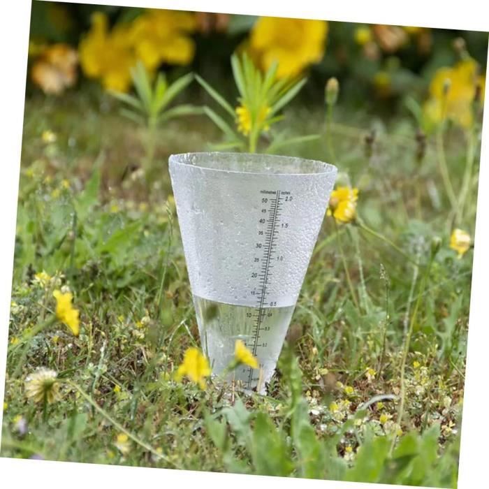 ARTECSIS Pluviomètre pour jardin avec piquet 109 cm de haut I Motif
