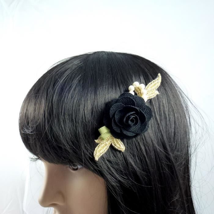 Pince à Cheveux Fleur Camélia Crème - Accessoire Bridal Ou Soirée