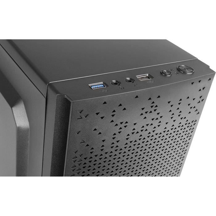 AC6, Boîtier PC Micro ATX Compact, Refroidissement par Mailles en Façade,  USB 3.0, Noir[50] - Cdiscount Informatique
