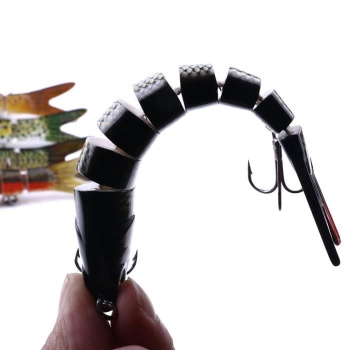 6 pièces 15g 14.5 m leurres de pêche vairon 3D yeux crochets