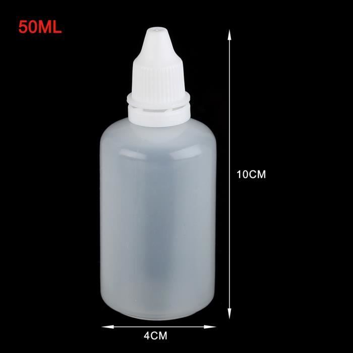 BOUTEILLE - FLACON - FLACON-POMPE 30-50-100 Ml clair en plastique