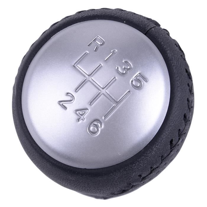 Pommeau De Levier De Vitesse Noir Chrome 6+R 13mm - Compatible Nissan Qashqai II 2013-2020