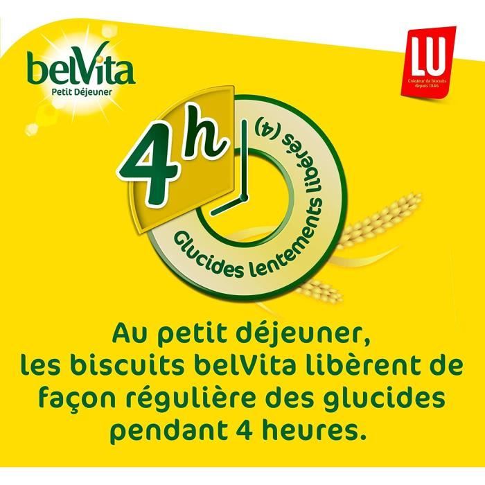 LU BelVita Petit Déjeuner Miel et Pépites de Chocolat 5 Céréales