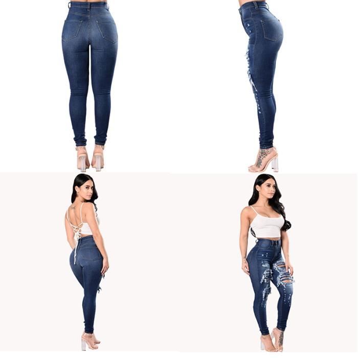 Jeans Skinny Déchiré Fille SQUEEZE – Taille 10 Ans, Bleu, Coton/élasthanne, Neuf Avec étiquettes