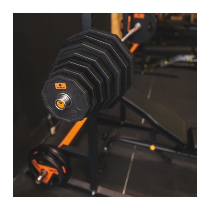 Disque Olympique Starting – 1,25 Kg – Revêtement Caoutchouc, Sécurité, Compatible Barres 50 Mm
