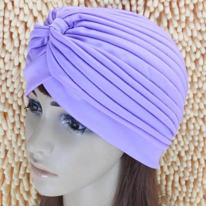 Bonnet de bain Fleurs Imprimé Cheveux Longs Sports Piscine Bain Chapeau  Élastique Nylon Turban Sports Accessoire