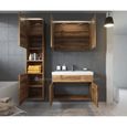 Meuble de salle de bain Paso 80x40 cm - Wotan - Ensemble salle de bain + meuble miroir + meuble colonne-3