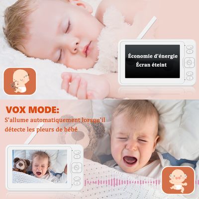 Campark 1080p Hd Babyphone 5 Lcd Ecoute Bebe Avec Ptz Camera Audio Bidirectionnel Vision Nocturne Mode Divertissement Et Vox Cdiscount Puericulture Eveil Bebe