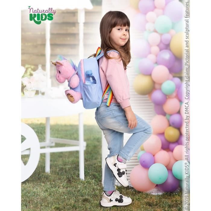Petit Sac Dos Avec Licorne Rose Peluche Pour Enfants 3 4 5 Ans