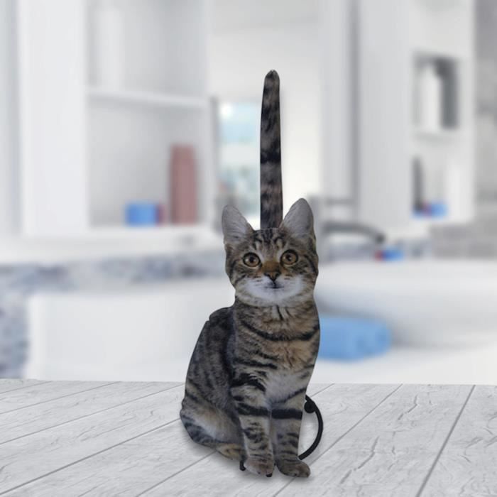 Accroche-serviette Chat Adhésif - Déco Mignonne Pour Porte, Salle De Bain, Cuisine | Sans Perçage
