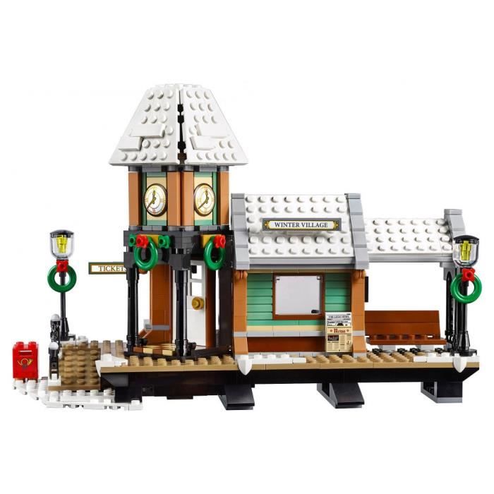 LEGO® 10259 Creator TM Expert TM: La gare du village d'hiver aille Unique  Coloris Unique - Cdiscount Jeux - Jouets
