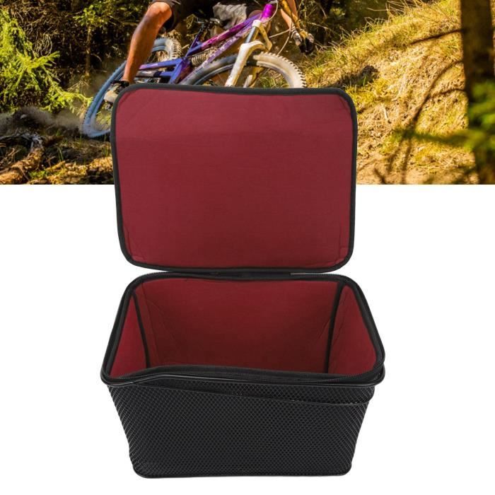 Panier Vélo Arrière Pour Chien - Noir - Installation Facile - 42x30,5x24,5 Cm