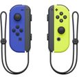 Paire de manettes Joy-Con Bleu & Jaune Néon pour Nintendo Switch-0