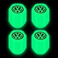 Lot de 4 Bouchons De Valve De lumineux Pour Voiture Volkswagen-0