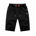 Shorts d'été pour hommes en coton Bermudas décontractés Noir Hommes ga0221sot03vt Noir-0