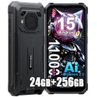 Blackview BV6200 Plus Téléphone portable Incassable 6.56" 24Go+256Go Smartphone Android 14 11000mAh(18W) NFC - Noir