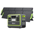 FOSSiBOT F2400 2048Wh 2400W Generateur Electrique Portable+200W×2 Solaire Panneau ,LiFePO4 (4800 Pic) Centrale Électrique Station