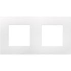 Arnould - Plaque double Espace Evolution Blanche