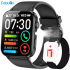 FEIPUQU Montre Connectée Homme Femme 1,91'' Smartwatch avec Appel,100+ Modes Sportifs, 3M Etanche, Assistant vocal, Sommeil, Podomètre Noir