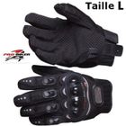 SWISSANT Paire de Gants Moto - Taille L 9,5 cm - Noir - Marque PRO-BIKER