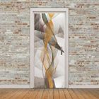 ZHUODIKE Stickers Porte Géométrie Autocollants De Décoration Pour Porte 2Pcs Chambre Sticker Porte,Porte Autocollant En Pvc Auto-Adhésifs